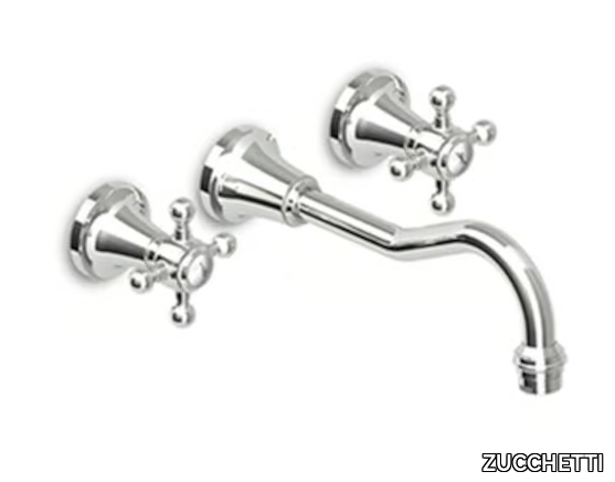 AGORÀ ZAG672 - 3 hole wall-mounted washbasin tap _ ZUCCHETTI