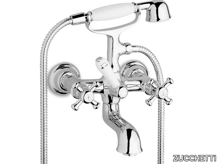 Delfi - Wall-mounted external bathtub set with hand shower _ ZUCCHETTI