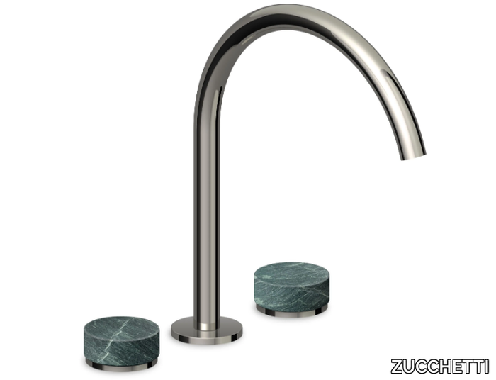 ISY22 ZIS6341.C50 - Countertop Green marble Aver washbasin tap with aerator without waste _ ZUCCHETTI