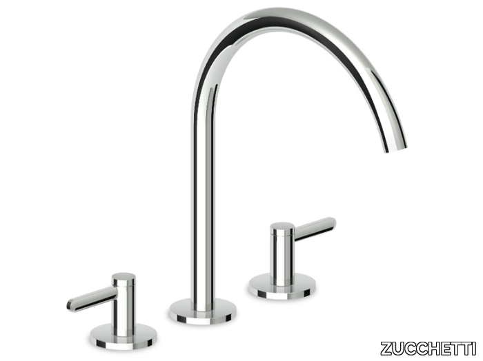 ISY22 ZIS3341 - Countertop 3 hole washbasin tap with aerator _ ZUCCHETTI