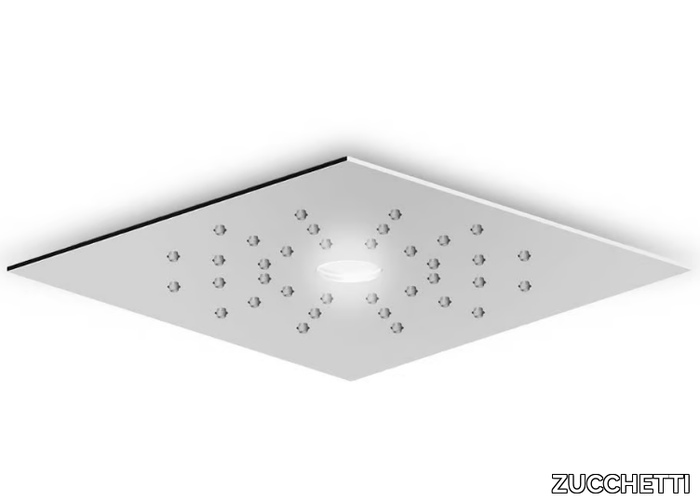 ISY22 Z94155 - Ceiling mounted stainless steel overhead shower with built-in lights _ ZUCCHETTI