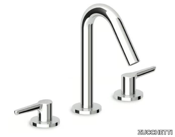 MEDAMEDA ZMM5504 - 3 hole countertop brass washbasin mixer with aerator _ ZUCCHETTI