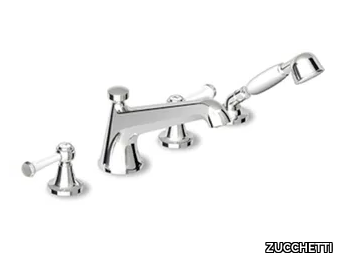 AGORÀ ZAM486 - 4 hole bathtub set with hand shower _ ZUCCHETTI