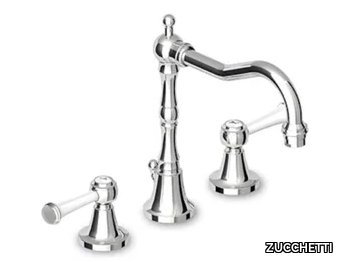 AGORÀ ZAM405 - 3 hole countertop washbasin tap with individual rosettes _ ZUCCHETTI