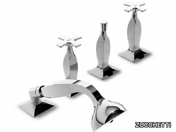 BELLAGIO ZB1481 - Recessed deck mounted 4 hole bathtub tap with diverter _ ZUCCHETTI