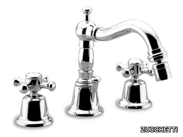 DELFI Z46368 - Countertop bidet tap with individual rosettes with aerator _ ZUCCHETTI