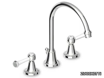 AGORÀ ZAM406 - 3 hole countertop washbasin tap with individual rosettes _ ZUCCHETTI