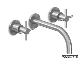 HELM ZHM760 - Wall-mounted stainless steel washbasin mixer with aerator _ ZUCCHETTI