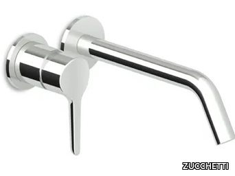 MEDAMEDA ZMM678 - Wall-mounted brass washbasin mixer with aerator _ ZUCCHETTI