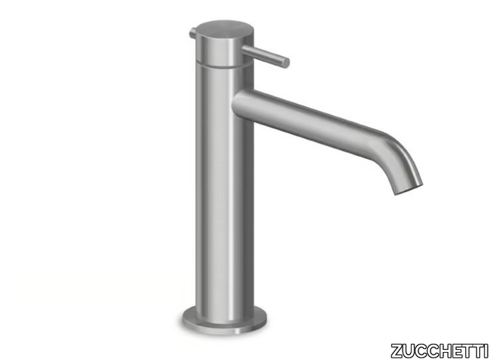 HELM ZHE688 - Countertop single handle stainless steel washbasin mixer with aerator _ ZUCCHETTI