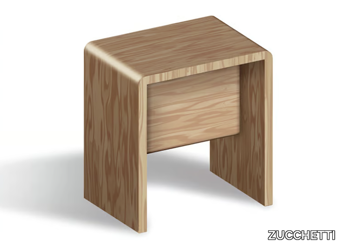 Bathroom stool - Wooden bathroom stool _ ZUCCHETTI