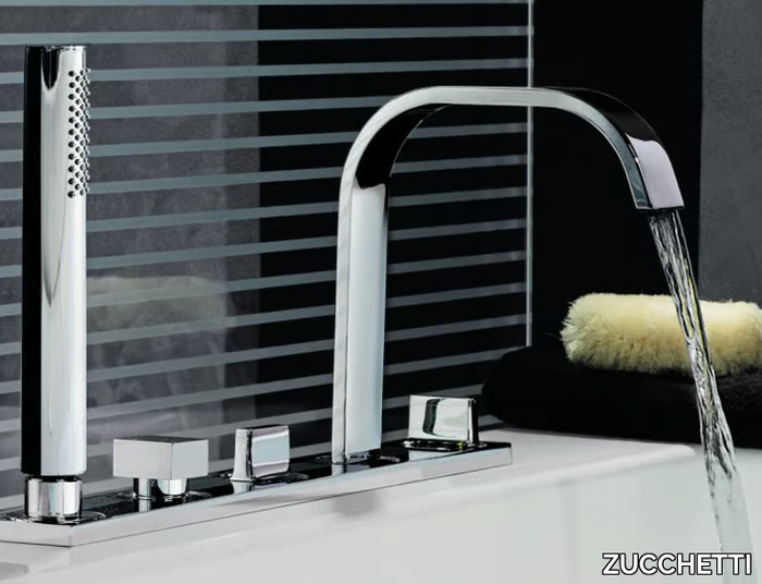 AGUABLU ZA5469 - 5 hole bathtub set with hand shower _ ZUCCHETTI