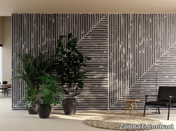 RAKED - 3D Digital print murals _ Zambaiti Contract