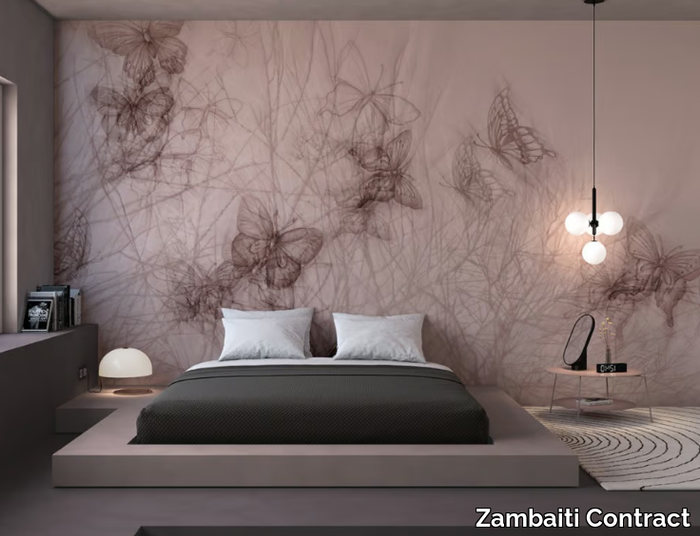 FARFALLA E TAMERICE - Digital wallcovering _ Zambaiti Contract