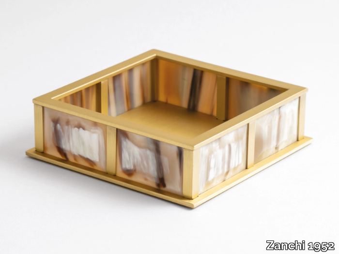 PZHBS09BBOS - Horn/brass desk tray _ Zanchi 1952