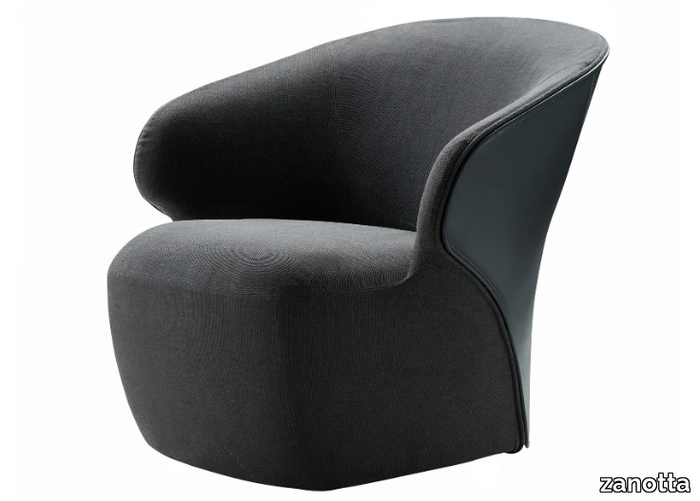 AROM - Upholstered easy chair with removable cover _ Zanotta