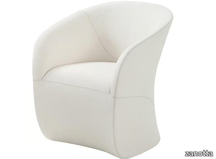 CALLA - Upholstered easy chair with armrests _ Zanotta