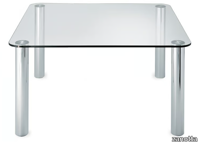 MARCUSO 2530 - Square crystal table _ Zanotta