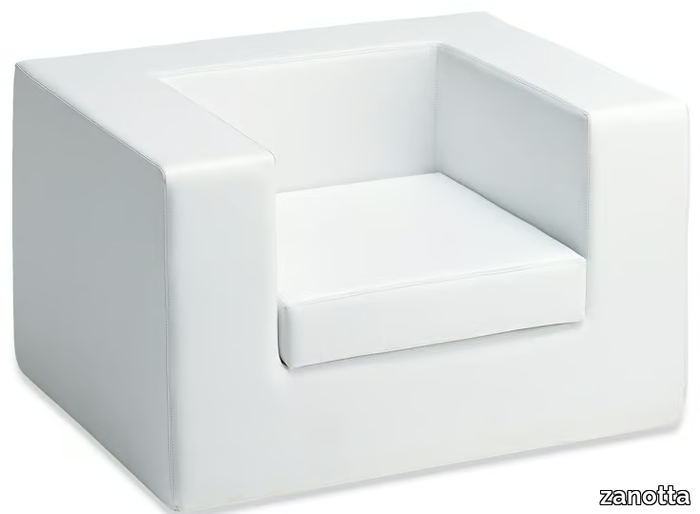 THROW-AWAY - Upholstered armchair _ Zanotta