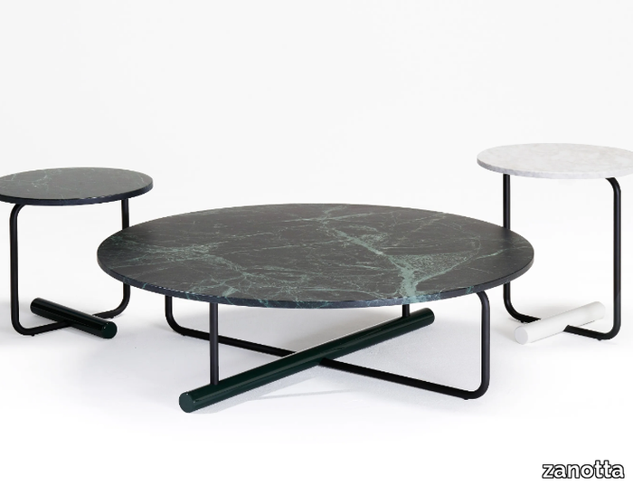 TOTO - Round marble coffee table _ Zanotta