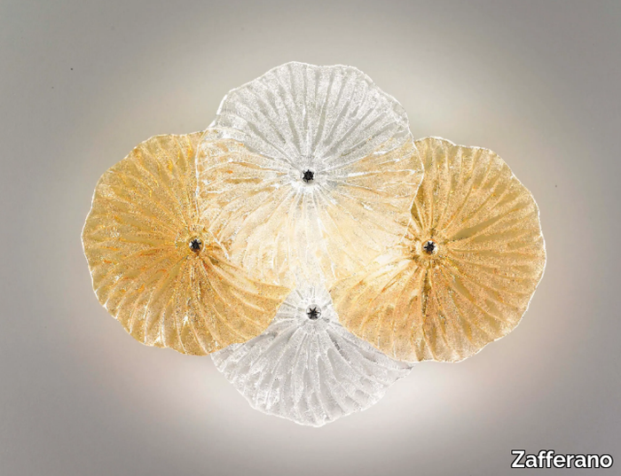 MARIPOSA - Glass wall lamp / ceiling lamp _ Zafferano