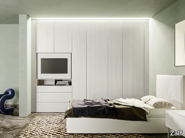 ALTERNA SM2009 - Built-in wardrobe with built-in TV _ Zalf