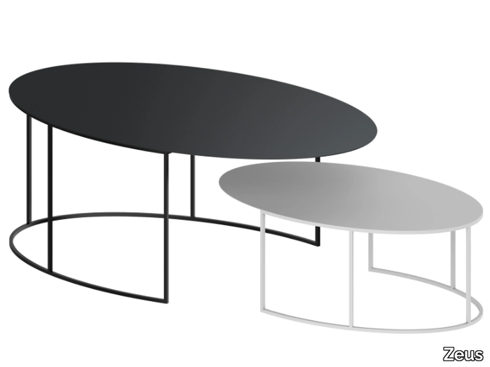 SLIM IRONY OVAL 2021 - Oval coffee table _ Zeus