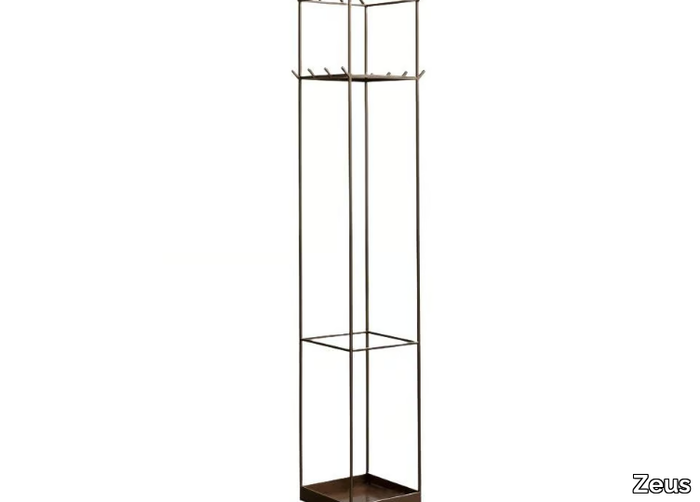 SLIM IRONY - Painted metal coat stand with umbrella stand _ Zeus