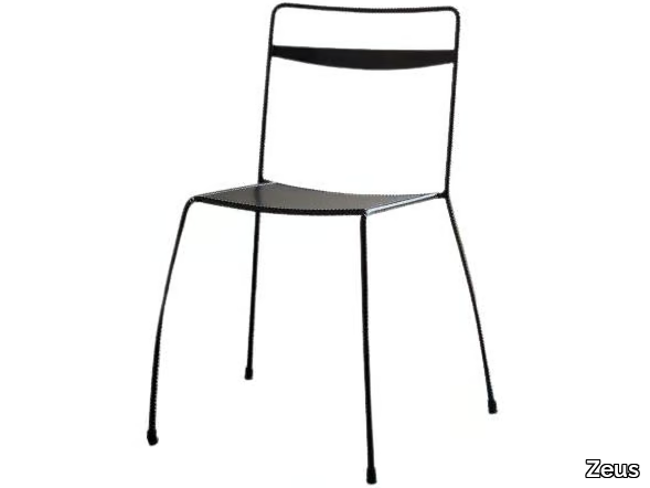 TONDELLA - Stackable metal chair _ Zeus