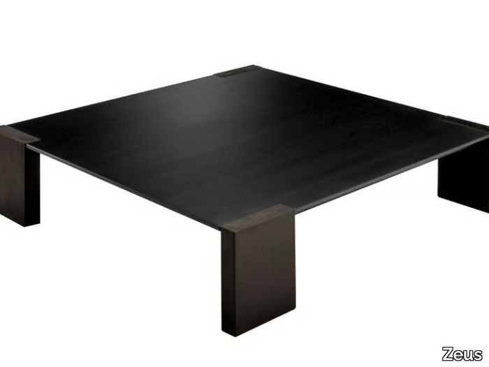 IRONWOOD - Low square plate coffee table _ Zeus