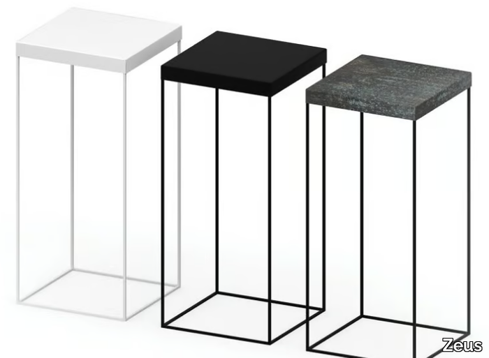 SLIM UP - Painted metal pedestal _ Zeus