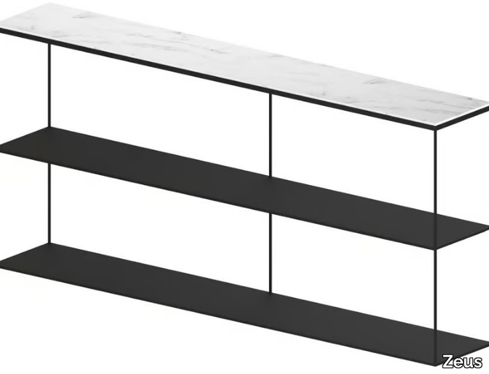 SLIM MARBLE - Carrara marble shelving unit _ Zeus