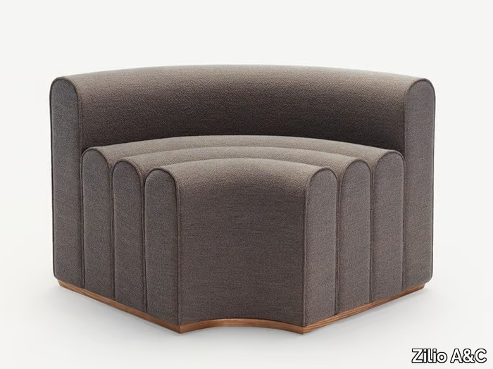 ARKAD - Modular fabric bench seating with back _ Zilio A&C