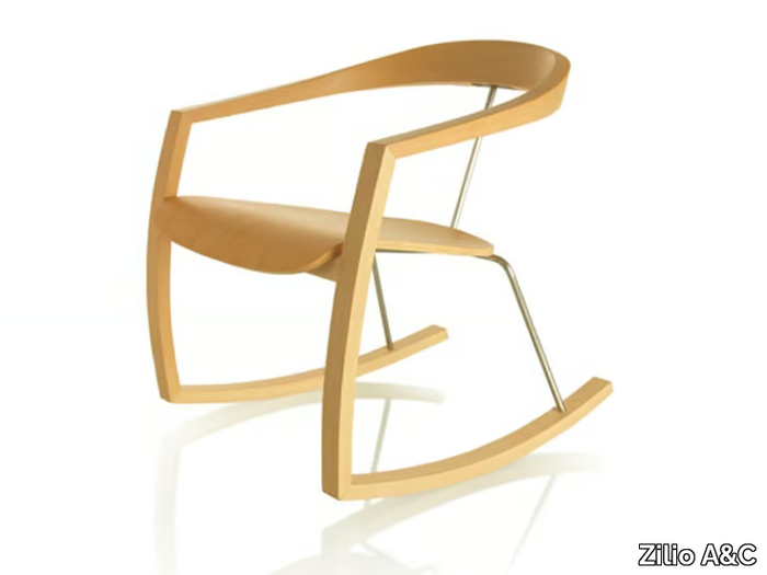 RO-RO - Rocking beech chair _ Zilio A&C