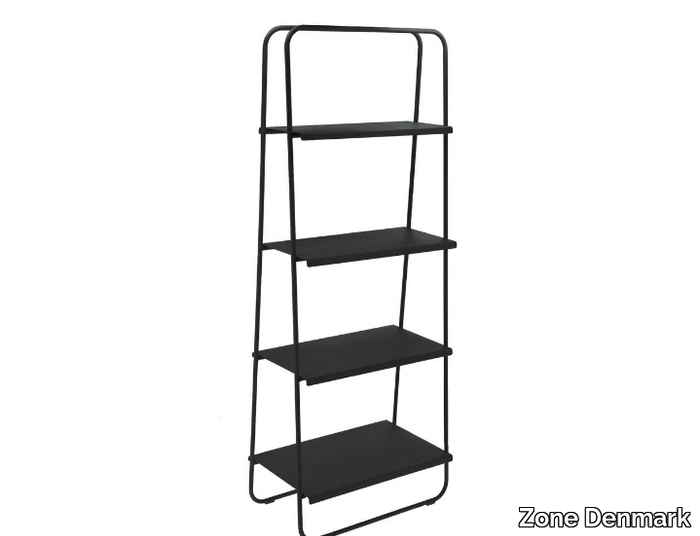 A-BOOKSHELF - Open powder coated steel shelving unit _ Zone Denmark