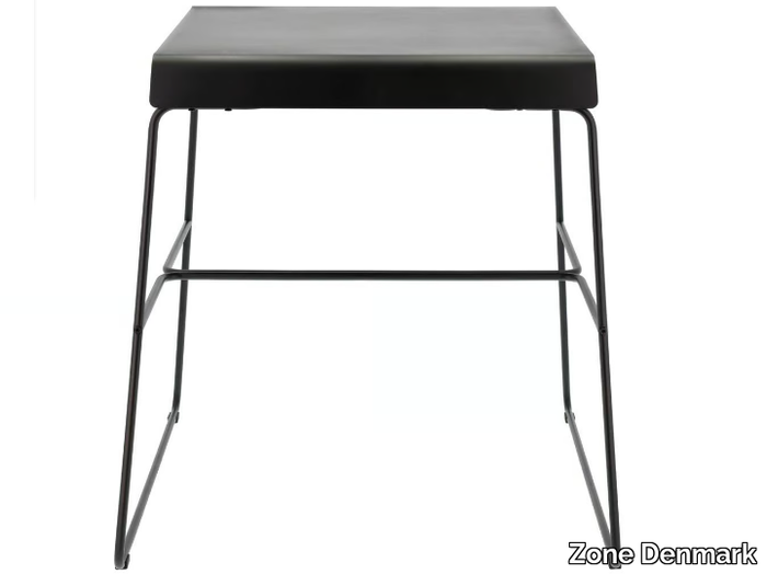 A-COLLECTION - Rectangular powder coated steel table _ Zone Denmark