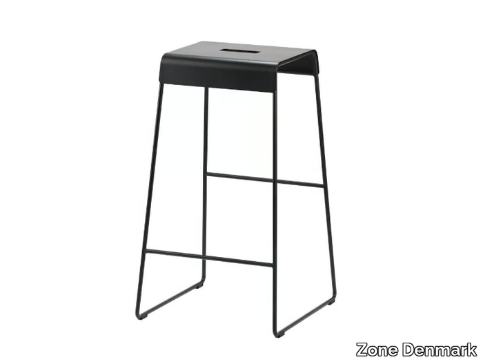 A-STOOL - High sled base powder coated steel stool _ Zone Denmark