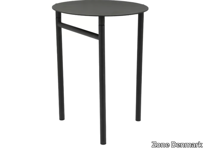 DISC - Folding powder coated steel garden stool _ Zone Denmark