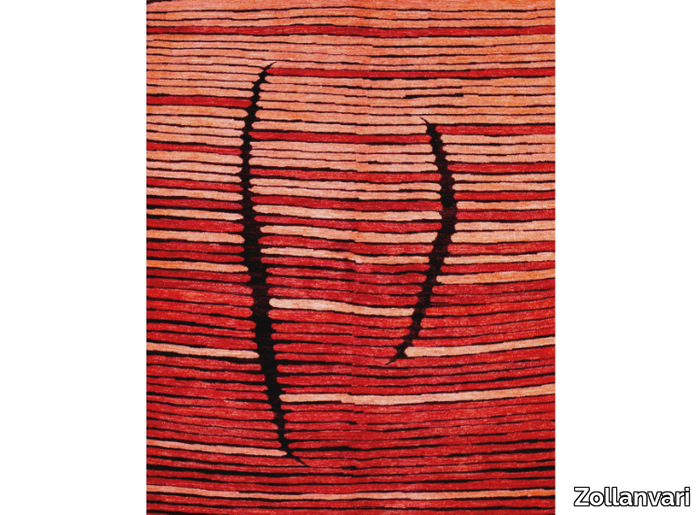 STALAGMITE IN RED 2 - Rectangular wool rug _ Zollanvari