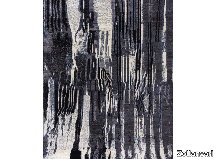 JAGGED KYOTO KASURI 1 - Rectangular wool rug _ Zollanvari