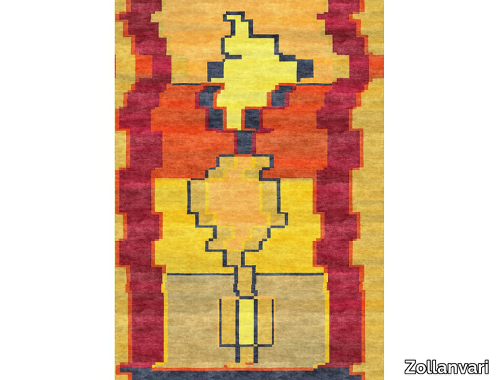 BONFIRES 2 - Rectangular wool rug _ Zollanvari