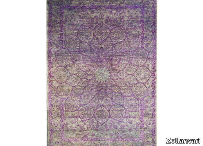 GLOSS VIOLET - Rectangular wool and silk rug _ Zollanvari