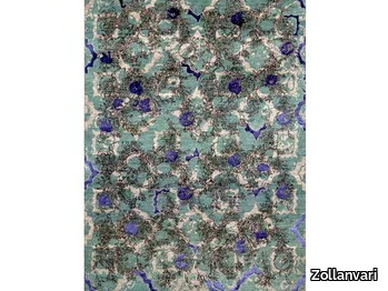 SHAKHE ANAR POSHTE PANJERE 1 - Patterned rectangular wool and silk rug _ Zollanvari