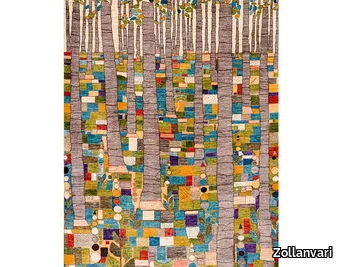 ABSTRACT WOODLAND 1 - Rectangular wool rug _ Zollanvari