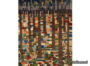 ABSTRACT WOODLAND 2 - Rectangular wool rug _ Zollanvari