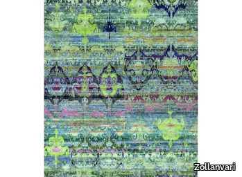 BAROQUE IKAT 2 - Patterned rectangular wool and silk rug _ Zollanvari