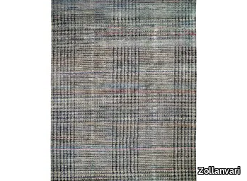 PRINCE OF WALES - Rectangular striped silk rug _ Zollanvari