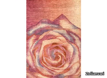 THE NAME OF THE ROSE 2 - Rectangular wool rug _ Zollanvari