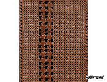 MADRASA IN BROWN & BLACK - Rectangular wool rug _ Zollanvari