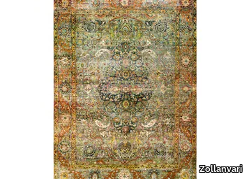 CLASSICAL PERSIAN MEDALLION - Rectangular wool and silk rug _ Zollanvari